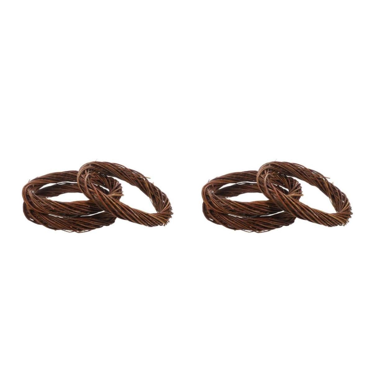 Toyvian 6 Stück Rattan Rankenkranz 30cm aus Weidenzweigen für Halloween