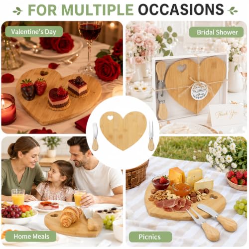 Set de 6 Tablas de Queso en Forma de Corazón miniatura 6