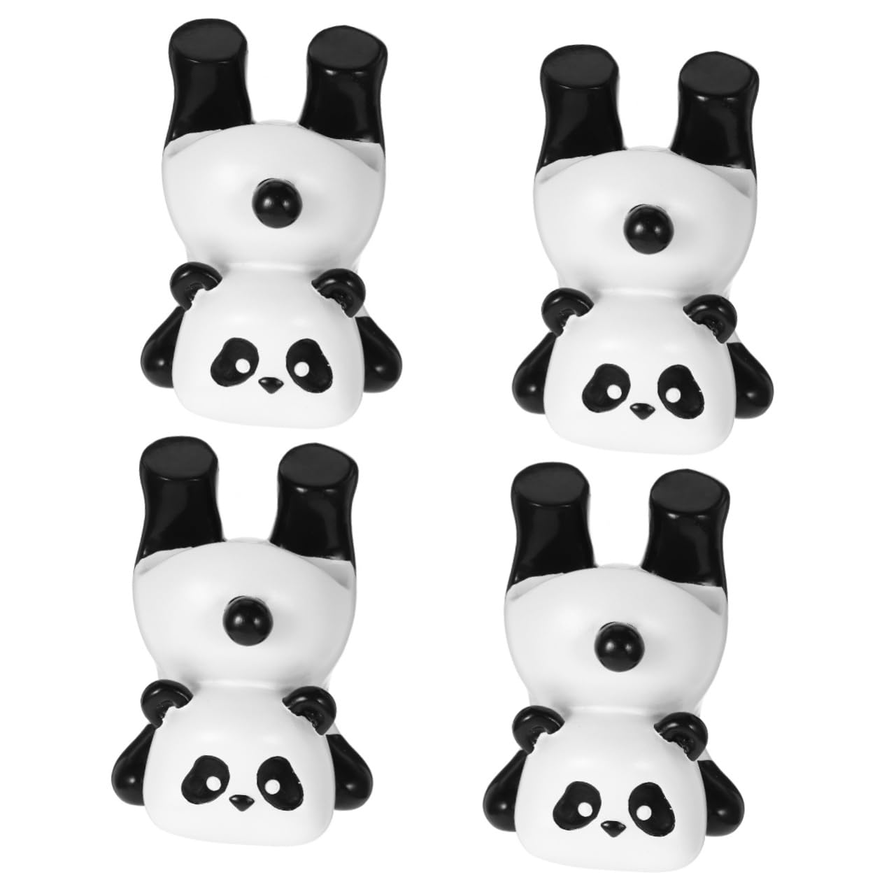 SOLUSTRE 4pezzi Portaocchiali Panda Resina Supporto Per Da Sole e Decorazione Carina Per Casa e Ufficio Espositore Per Diverse Montature Accessorio Pratico e Adorabile Per Ogni