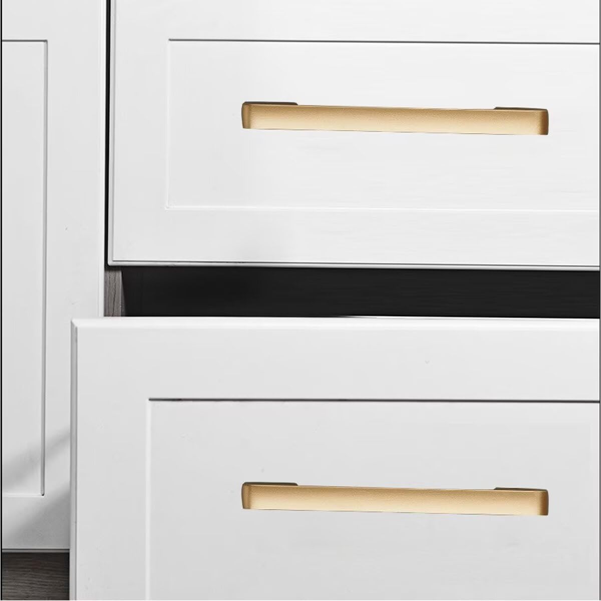 10 Stück 128 mm flache sandfarbene Griffe für Küche, Bar, Schrank, Kommode, Schublade, Möbelgriffe, einfache Schrankbeschläge für Küchenschränke