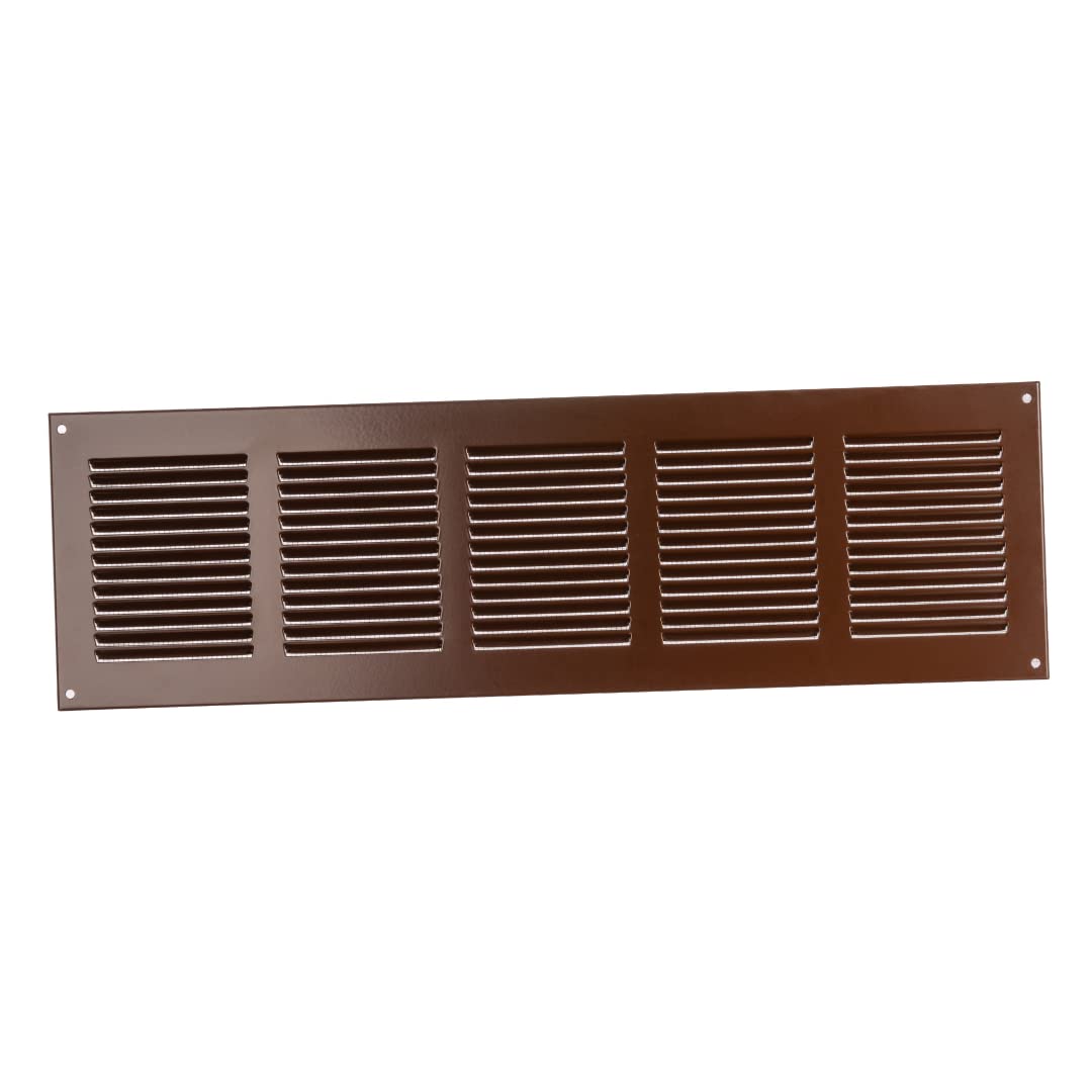 500x150mm / 20x6" inch Brown Metal Air Vent Grille Cover with Insect Mesh - Ventilation Cover โ image 1