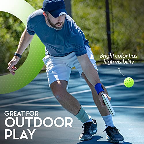 Pickleball Ball Set | Professional Usapa Approved For Sanctioned Tournament Play | 40 Holes & Specifically Designed For Outdoor Courts 6 Pack, Green (6 Pack, Green) #TOP5