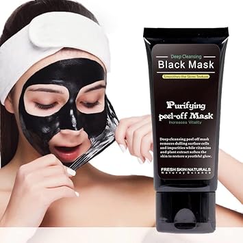 Bamboo Face Mask Peel Off, skin cleansing, purifying, organic charcoal pimple pore exfoliating 1.69 Ounce Pack of 1