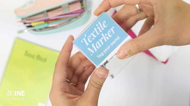 Timbro Personalizzato Per Tessuti E Libri - Con Nome, Nero Indelebile