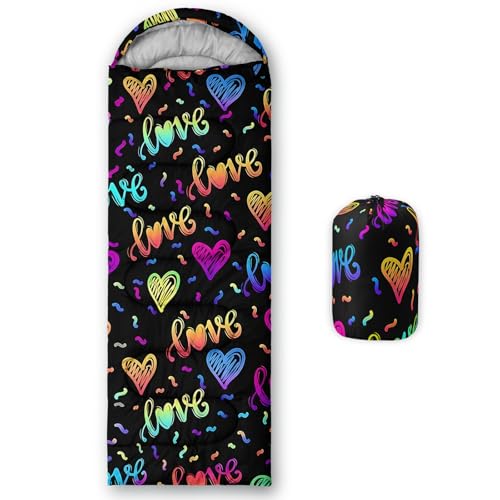 Image of QOOMO Camping Sleeping Bags,3 Season Warm & Cool Weather,Lightweight,Waterproof Sleeping Bags for Adults & Kids,Traveling,and Outdoors,Camping Gear Equipment