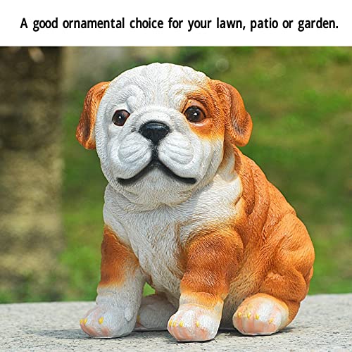 Estatua Bulldog de Resina para Jardín Decorativo miniatura 2