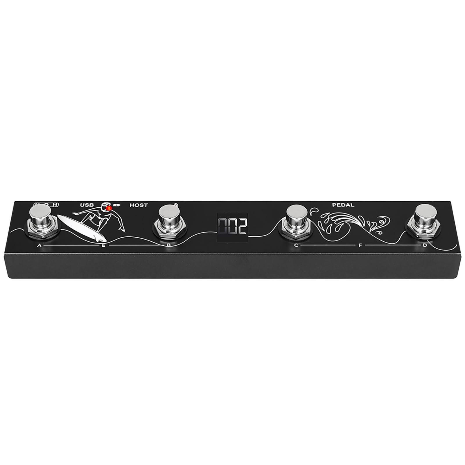 RiToEasysports Controlador de Pedal MIDI Inalámbrico, Teclado de Pie Multifunción de Metal con Batería Incorporada y Conectividad Directa para Artistas y Sesiones de Estudio