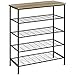 IBUYKE Scarpiera a 5 Livelli,Scaffale Porta Scarpe 80x30x89cm,Organizzatore Portascarpe per Ingresso, Soggiorno, Camera da Letto, Corridoio, Grigio TXJ005Y
