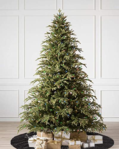 B-Cool 48Inches Christmas Tree Skirt Black Tree Skirting Halloween Party Sequin Tree Skirt Glamorous Round Sequin Decorative Handicraft Mats For Christmas Holiday Parties #TOP6