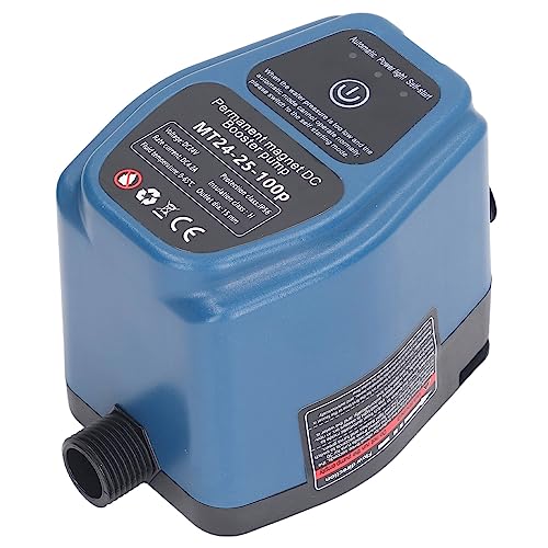 Pompa Booster Pressione Acqua, 100W 24V 25L IP56 Pompa Booster Doccia Automatica con Rilevamento Intelligente 100V 240V per Uso Domestico con Funzionamento Silenzioso (Spina