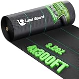 Land Guard 4ft x 300ft Weed Barrier Fabric Heavy Dusty, Ground Cover, Weed Mat, Woven Landscape Fabric for Garden, Lawn and Outdoor Project