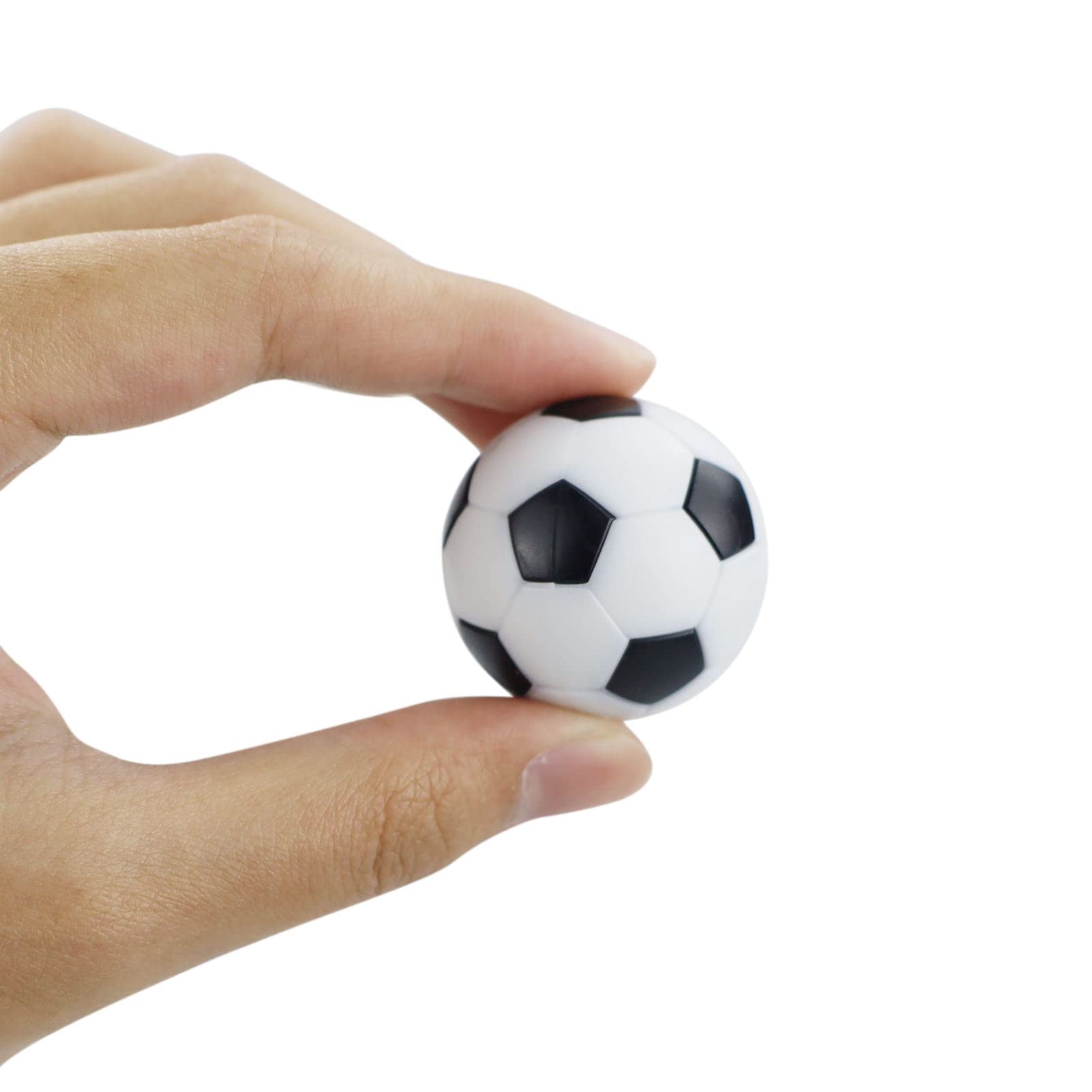 Set Di 8 Palline Da Calcio Balilla Professionali: Silenziose E Di Alta Qualità, Diametro 36mm, Per Calcetto Da Tavolo, Ricambio Con Classici Colori Bianco E Nero - 3