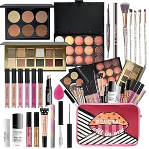 Make up Sets,Makeup Kit For Girls 10-12,Make up Gift For Women Girs Teens with Eyeshadow Palette, Lipgloss Set, Brushes, Concealer, Makeup Bag