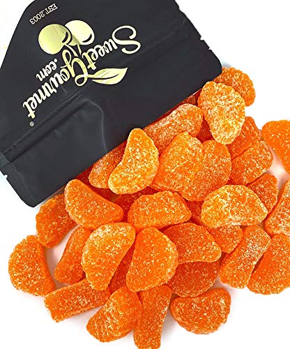 SweetGourmet Orange Fruit Slices, Sugar Coated Jelly Candy, 2.5-Pound Bulk Bag, Naturally Flavored, Gluten-Free