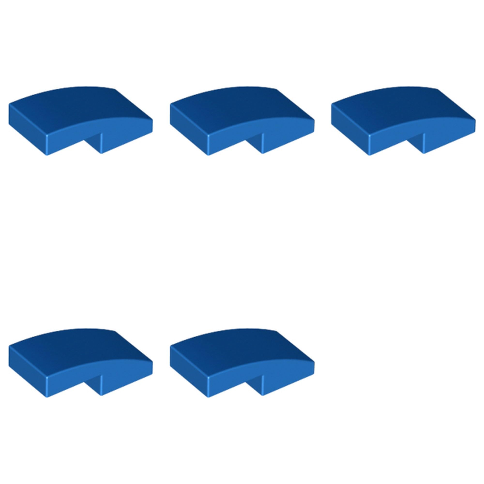 LEGO Slope, Curved 2 x 1 x 2/3, Part 11477 (Blue, 2, Bricks) — image 1