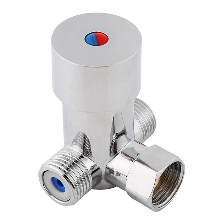 Buy Thermostatic Mixing Valve, G1/2 Thermostatic Mixer Mixing Valve Hot