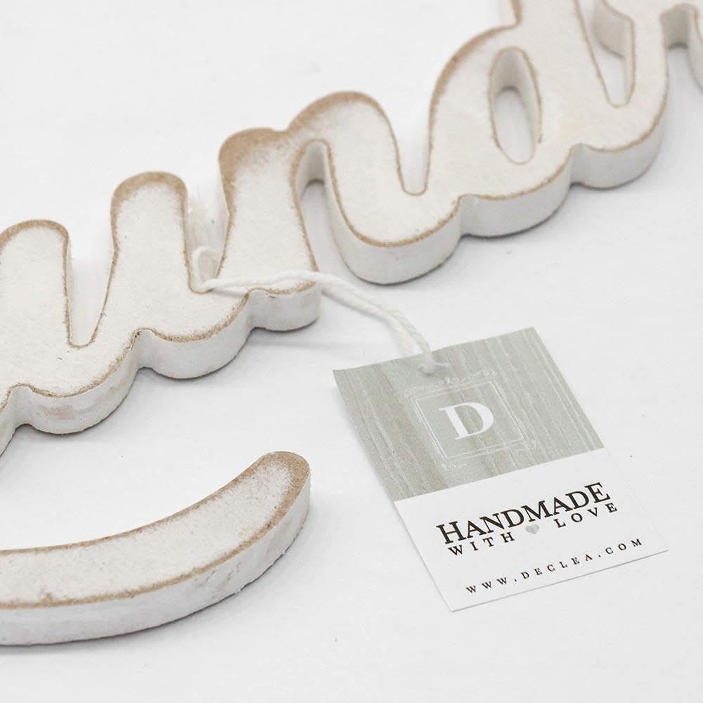 Decoración mural de baño Laundry – Letras de madera para colgar en la pared del baño lavandería – Complemento de decoración de madera para el baño