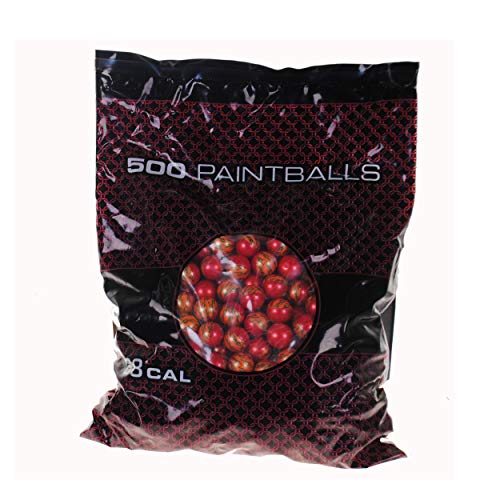 GI Sportz XBALL Inferno Paintballs - .68 Caliber - 2 Tone Shell - Orange Fill - 500 Rounds