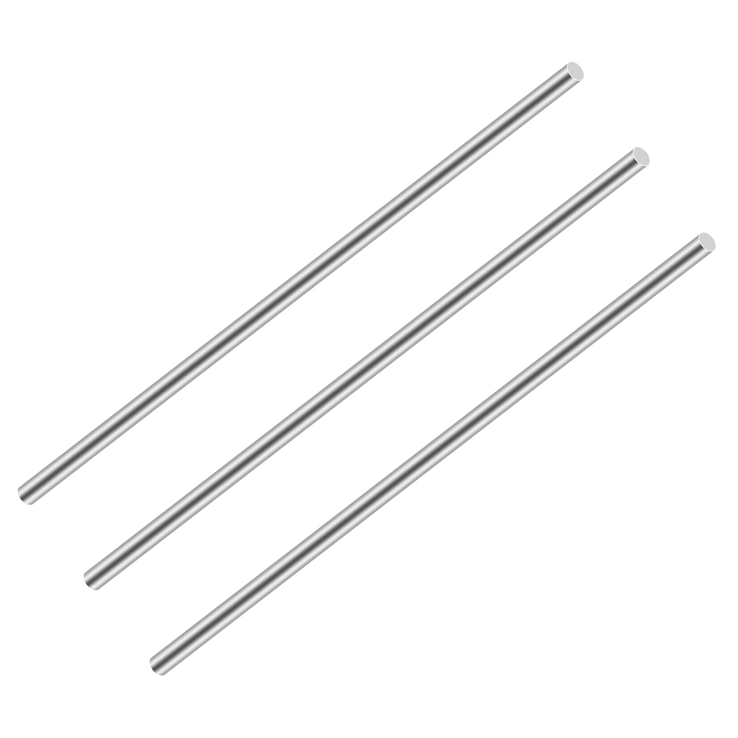 304 Stainless Steel Rods 150 mm Length Diameter 2.5 mm Solid Stainless Steel Shaft Lathe Bar Stick for Gardening Decoration Industrial Machines DIY Crafts 3 Pieces