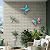 WAIU Hummingbird Butterfly Dragonfly Metal Wall Art Decor, Wall Sculpture Decoration Hanging for Home Living Room Bedroom Garden Porch Patio Balcony Ornament for Indoor Outdoor, 3 Pack 9 inch Blue