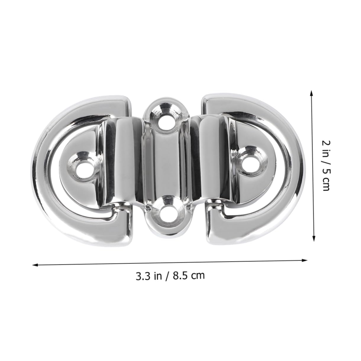 Parliky D-Ring Buckle Yacht D-Ring Tie Down Stainless Steel Accessory Mirror for Yacht