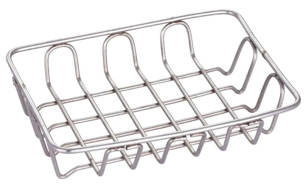Stainless Steel Soap Dish Holder for Bathroom, Shower, & Kitchen Sink | Rustproof Metal Wire Soap Saver Basket | Quick Drain Design | Pack - 2-image-28