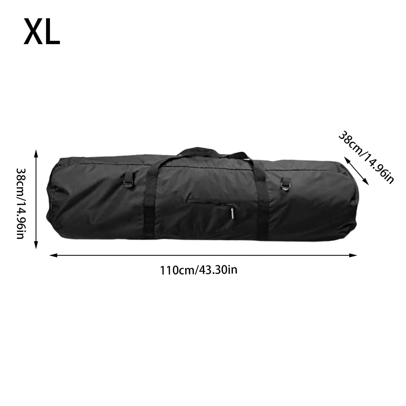Générique Borsa da viaggio extra larga, impermeabile e con cerniera lampo, borsa per ingranaggi pieghevole, Heavy-Duty Storage, Sturdy Carry Handles for Travel, Camping and Outdoor Packing