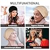 RVLZKCPG 3 Pièces Bonnet Hijab Femme, Turban Cheveux Femme, Bonnet Musulman Islamique, Hijab avec Tie Back, Élastique et Respirant Turban #4