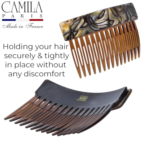 Image of Camila Paris CP3767 Hair Side Comb, 3 inch Small French Twist Hair Combs Clips