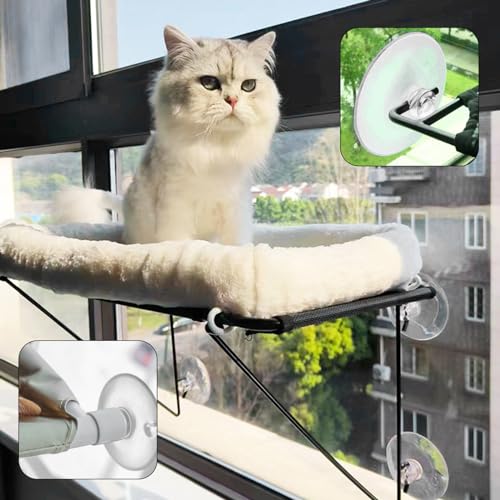 Accencyc AECWPSC04PNEW 4 Pcs Thick Suction Cup Cat Window Perches Cat Window Hammock Replacement Suction Cup thumb #6