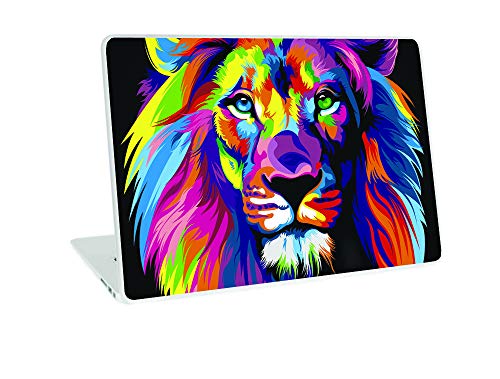 Image of Galaxsia Coloured LIONLaptop Skin /Sticker /Cover /Decal Compatible for Any 17 inch-17.3 inch Inches Laptop (Hp /Dell /Sony /Acer /Lenovo /Asus. Etc) Or Notebook.