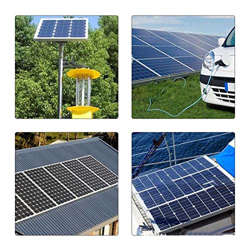 Solar Panel Charger, 100w Solar Panel Portable Flexible Monocrystalline Silicon Solar Charger Kit for Car Boat Marine Camping - Image 7