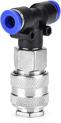 Miniatura 6 de EU Connector + PU Hose Air Duster Pistola de soplado, pistola de compresor de aire negra Pistola de soplado neumática