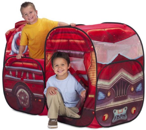 Playhut Lil Explorers Big Red Fire Engine Multiple