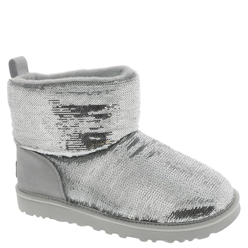 UGG Mädchen Mini-spiegelkugel Klassische Stiefel, Schwarz, 17 EU