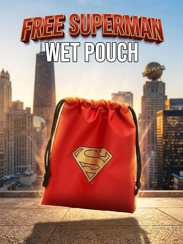 Image of New title - inchFur Jaden Superman Rain Cover For Backpacks with Pouch For Storage | Waterproof Dustproof Rain Cover Bag with Elastic Adjustable | Upto 50L (Red)
