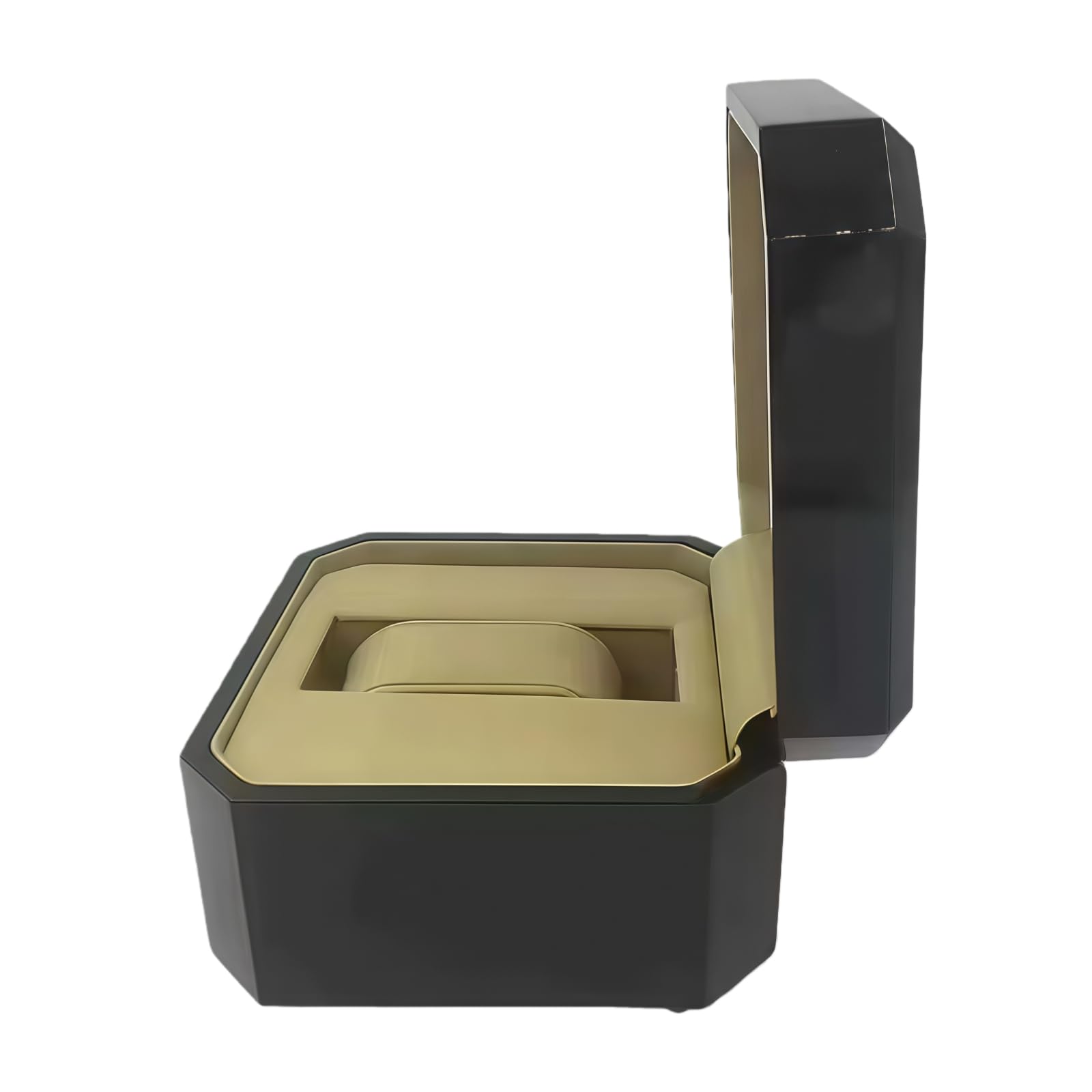 Caja Reloj Único Universal Exterior Negro Alto Brillo Set Caja Amarilla Protector Almacenamiento para Breitling