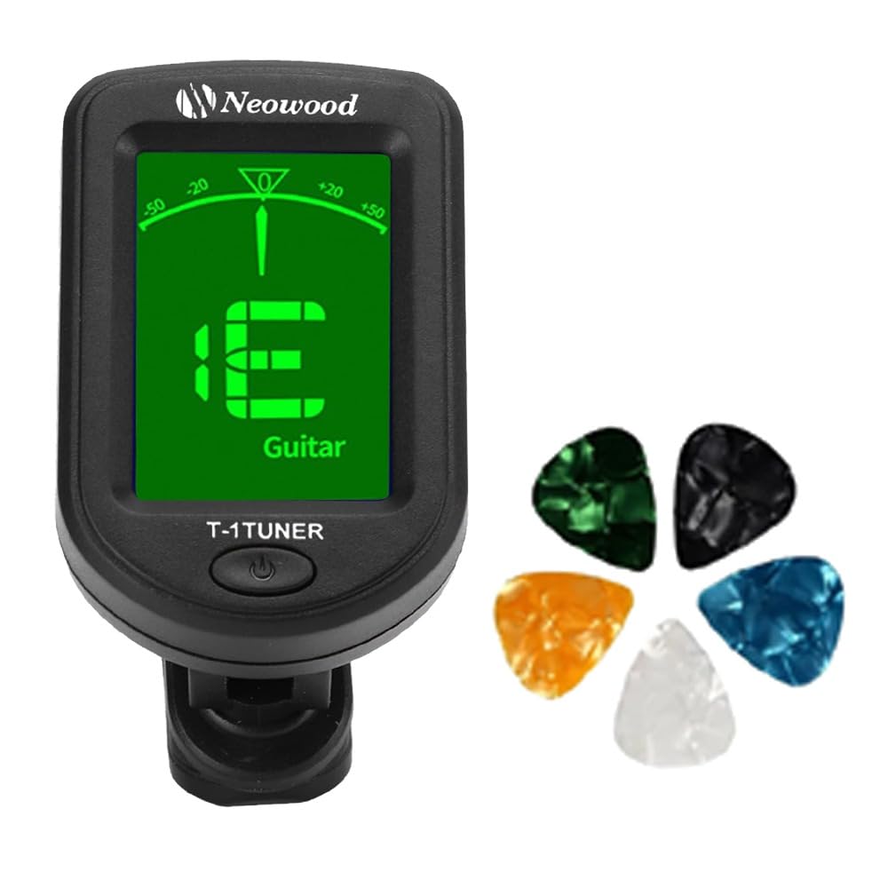 Neowood T-1 Guitar Tuner-Black Automatic Digital Tuner (Chromatic: Yes, Black)-image-15