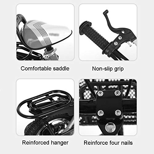 WGYAREAM Kinderfahrrad Jungen Mädchen Fahrrad Rosa for Mädchen Kinder Kinder Fahrrad in Größe 12", 14", 16", 18", mit Stabilisatoren und Korb (Color : Pink, Size : 18inch) – Bild 3