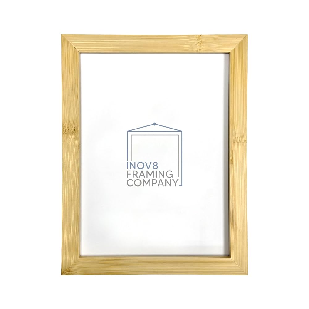 Inov8 Photo Frame Bamboo Natural 8x6 (6x4 App)