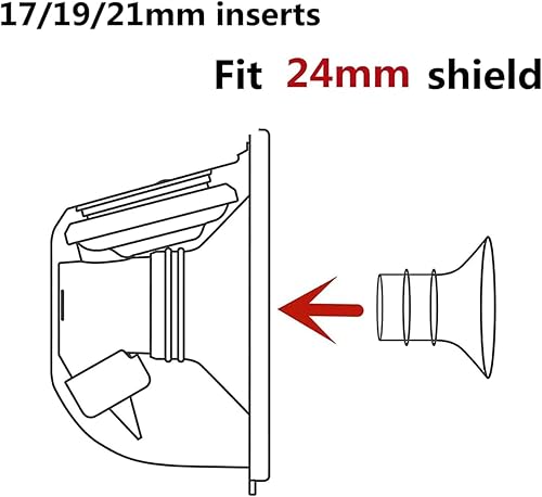 Miniatura 6 de Insertos de brida para extractor de leche, 6 piezas, insertos de brida de 17190.827 in compatibles con SpectraMedelaMomcozy S12 ProS9 ProS12S9