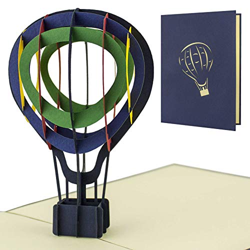 Diese Klappkarten hot air balloon pop-up greeting card H12