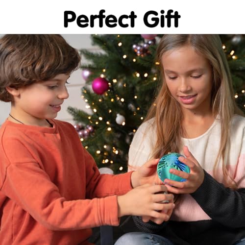 Image of Gear Ball 3D Printed Cube Fidget Toy,Gear Sphere Fidget Toys,Sensory Toys for Stress and Anxiety Relief, Desk Toy Fidget Spinners,Stocking Stuffers for Adults & Kids Gift(Blue Green, 2.3 Inch)