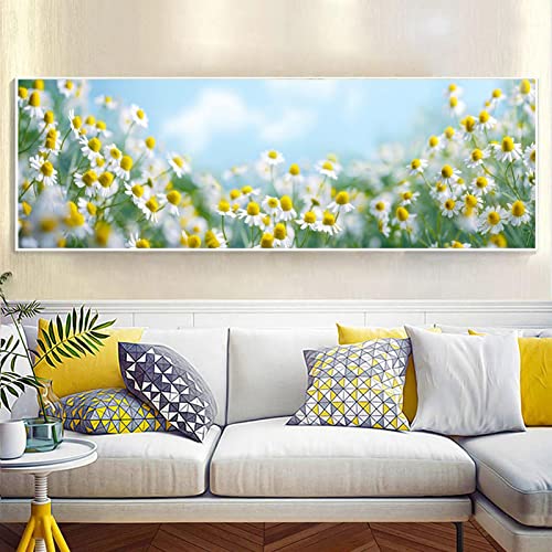 Impression sur toile paysage de printemps KEBIA affiche fleur champ art mural salon