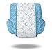 Littleforbig Adult Printed Diaper 2 Pieces - Nursery Blue (Large 36″-46″)
