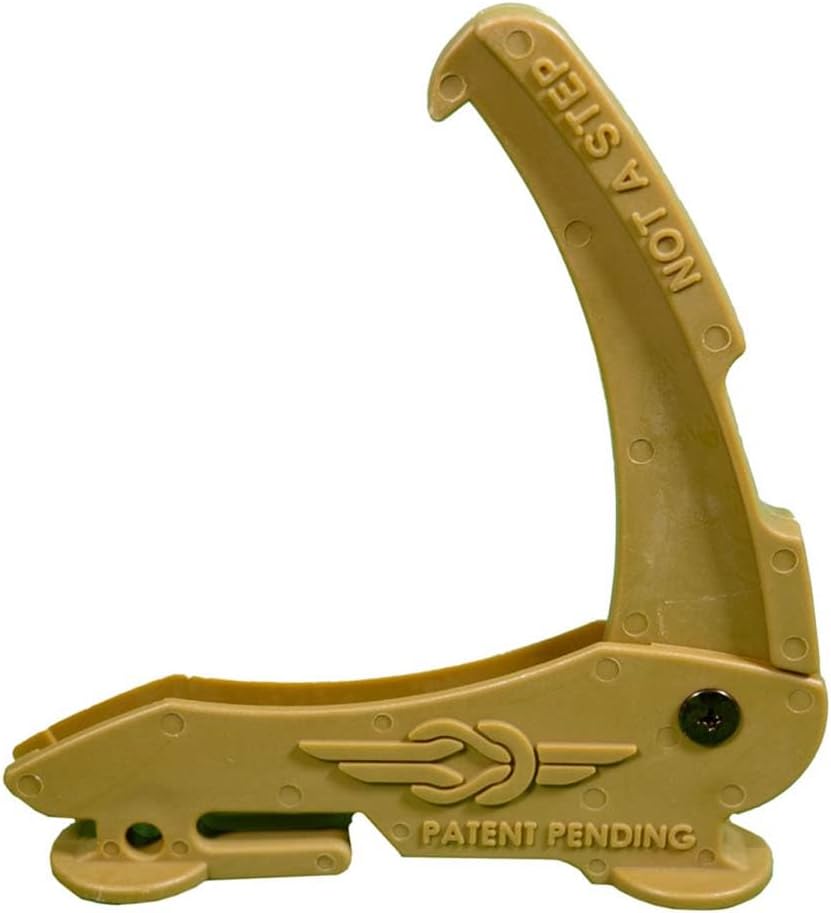 Tethrd Fold N Go Saddle Hunting Gear Accessory Hook - Super Strong and Lightweight - Ideal for Hanging a Bow, Rifle, Backpack, or use as a Rifle Rest