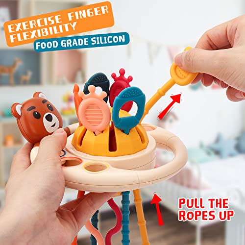 Baby Sensory Toys Montessori Pull String Ropes With Rattle, Simple Bubble And Sliding Balls For Motor Skills, Tactile Stimulation, Infants Toddlers 18+ Months Old… #TOP1