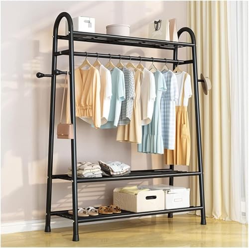 Perchero independiente resistente para ropa – Perchero duradero para secar y colgar ropa para dormitorio, oficina, entrada, ideal para exhibición de abrigos y vestidos