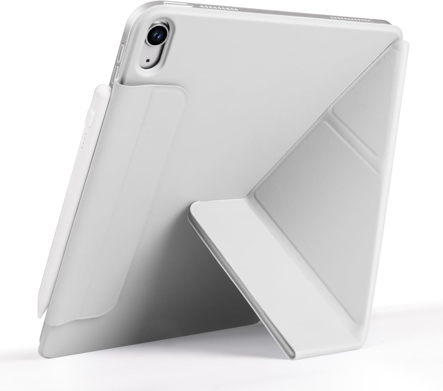 Compatible with iPad 11th A16 11 Inch 2025 Slim Powerful Magnetic Case, 4 Standing Angles Shockproof Cover with Auto Wake/Sleep,Supports Pencil,Grey