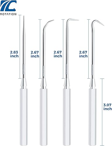 Miniatura 5 de ROTATION Juego de ganchos y púas de precisión de 4 piezas para automoción | Mango de aluminio